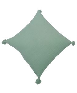 Domo Mea Cuscino Verde 45x45 cm in Cotone per Arredo Interno ed Esterno