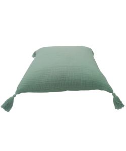 Domo Mea Cuscino Verde 45x45 cm in Cotone per Arredo Interno ed Esterno