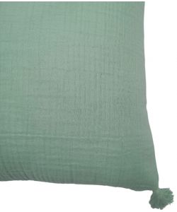 Domo Mea Cuscino Verde 45x45 cm in Cotone per Arredo Interno ed Esterno
