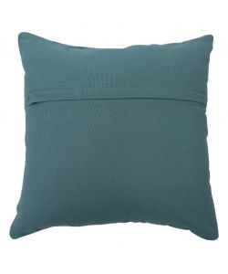 DOMO MEA Cuscino 45x45cm Tinta Unita Blu Scuro - Cuscino in Cotone