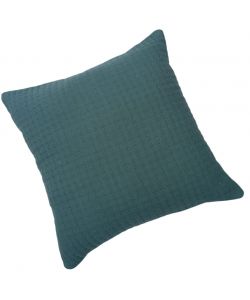 DOMO MEA Cuscino 45x45cm Tinta Unita Blu Scuro - Cuscino in Cotone