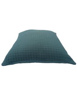 DOMO MEA Cuscino 45x45cm Tinta Unita Blu Scuro - Cuscino in Cotone