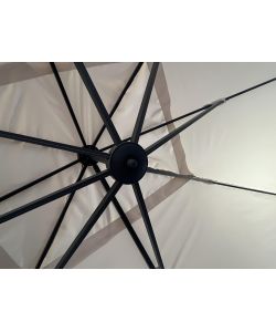 Domomea Ombrellone da Giardino Decentrato 4x3 m Antracite Ecr�