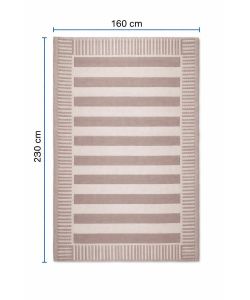Domo Mea Tappeto Outdoor Beige 160x230 cm Polipropilene Riciclato