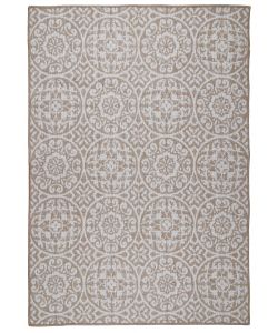 Domo Mea Tappeto Outdoor Beige 150x200 cm Geometrico Resistente