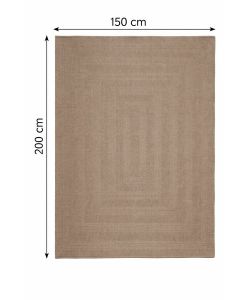 Domo Mea Tappeto Outdoor Beige 150x200 cm Resistente e Leggero