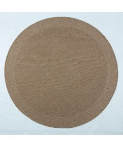 Domo Mea Tappeto Outdoor Rotondo 120 cm Beige Naturale Polipropilene