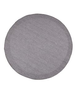Domo Mea Tappeto Outdoor Rotondo Grigio d.120 cm Leggero e Resistente