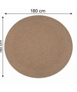 Domo Mea Tappeto Outdoor Rotondo Beige d. 180 cm Resistente e Leggero