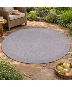 Domo Mea Tappeto Outdoor Grigio diam. 180 cm Polipropilene Resistente