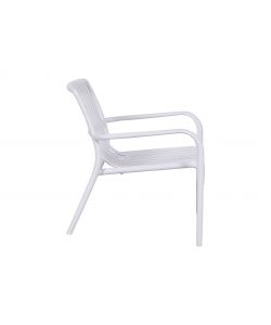 Domo Mea Set Breeze Salotto da Giardino Bianco - Divanetto, Tavolino, 2 Sedie