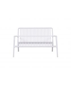 Domo Mea Set Breeze Salotto da Giardino Bianco - Divanetto, Tavolino, 2 Sedie