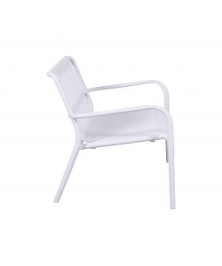 Domo Mea Set Breeze Salotto da Giardino Bianco - Divanetto, Tavolino, 2 Sedie