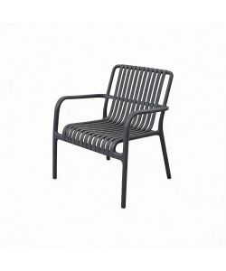 Domo Mea Set Breeze Salotto Giardino Antracite - Divanetto, Tavolino, 2 Sedie