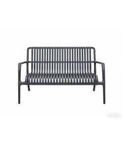 Domo Mea Set Breeze Salotto Giardino Antracite - Divanetto, Tavolino, 2 Sedie