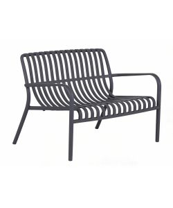 Domo Mea Set Breeze Salotto Giardino Antracite - Divanetto, Tavolino, 2 Sedie