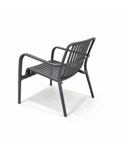 Domo Mea Set Breeze Salotto Giardino Antracite - Divanetto, Tavolino, 2 Sedie