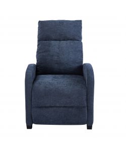Domo Mea Poltrona Polly Reclinabile Velluto Blu - 80x66x95 cm