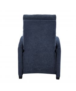 Domo Mea Poltrona Polly Reclinabile Velluto Blu - 80x66x95 cm