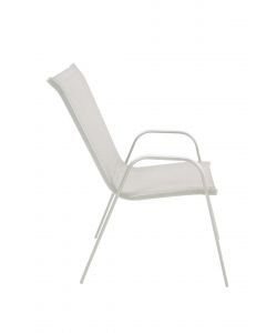 Domo Mea Sedia Eden da Esterni Textilene Bianco 55x75x93,5 h cm