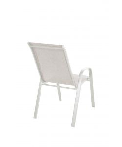 Domo Mea Sedia Eden da Esterni Textilene Bianco 55x75x93,5 h cm