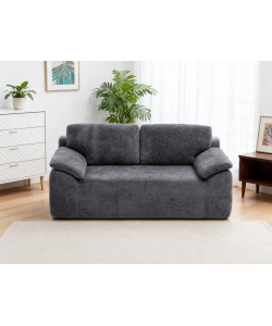 Domo Mea Divano Press Compresso 2 Posti Grigio Scuro Comfort 180x90x68 h cm