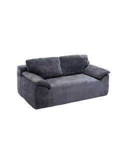 Domo Mea Divano Compresso 2 Posti Grigio Scuro Comfort 180x90x68 h cm