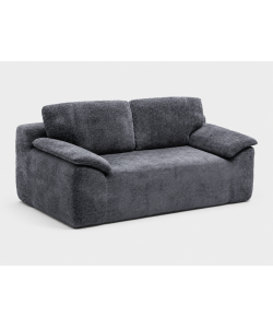 Domo Mea Divano Press Compresso 2 Posti Grigio Scuro Comfort 180x90x68 h cm