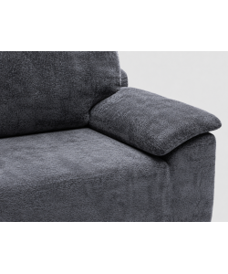 Domo Mea Divano Press Compresso 2 Posti Grigio Scuro Comfort 180x90x68 h cm