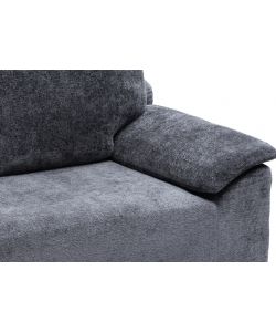 Domo Mea Divano Compresso 2 Posti Grigio Scuro Comfort 180x90x68 h cm