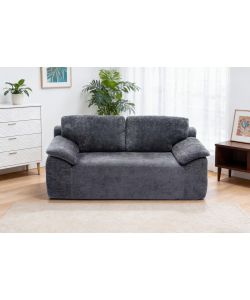 Domo Mea Divano Compresso 2 Posti Grigio Scuro Comfort 180x90x68 h cm