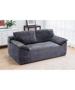 Domo Mea Divano Compresso 2 Posti Grigio Scuro Comfort 180x90x68 h cm