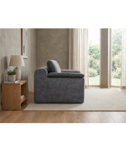 Domo Mea Divano Press Compresso 2 Posti Grigio Scuro Comfort 180x90x68 h cm