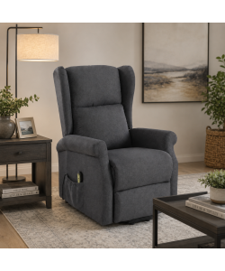 Domo Mea Poltrona reclinabile elettrica grigia 75x96,5x107h cm