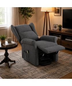 Domo Mea Poltrona reclinabile elettrica grigia 75x96,5x107h cm