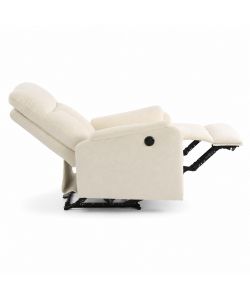 Alba Poltrona Relax Elettrica Beige 75x89x101 cm con Reclinazione
