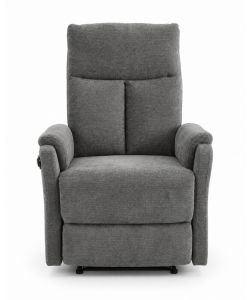 Alba Poltrona Relax Elettrica Grigio Scuro 75x89x101 cm Reclinabile