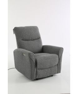 Lily Poltrona Relax Elettrica Grigia con Vibromassaggio 89x99 cm