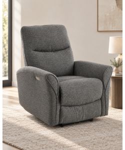 Lily Poltrona Relax Elettrica Grigia con Vibromassaggio 89x99 cm