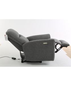 Lily Poltrona Relax Elettrica Grigia con Vibromassaggio 89x99 cm