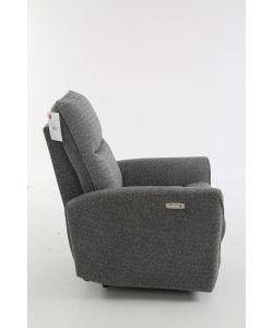 Lily Poltrona Relax Elettrica Grigia con Vibromassaggio 89x99 cm