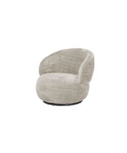 Poltrona Cleo girevole beige 74x83x69 cm design moderno interno