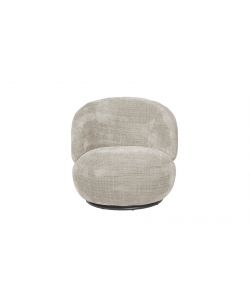 Poltrona Cleo girevole beige 74x83x69 cm design moderno interno