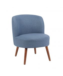 Poltroncina Sole Blu Tessuto Imbottito 58x67x73 cm Arredo Interno