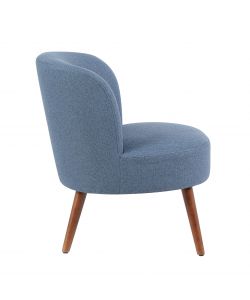 Poltroncina Sole Blu Tessuto Imbottito 58x67x73 cm Arredo Interno
