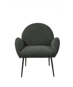 Domo Mea Poltroncina Fly Grigio Scuro 72x67,5x82 cm Tessuto Imbottito Moderna