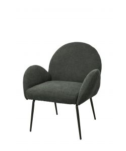 Domo Mea Poltroncina Fly Grigio Scuro 72x67,5x82 cm Tessuto Imbottito Moderna