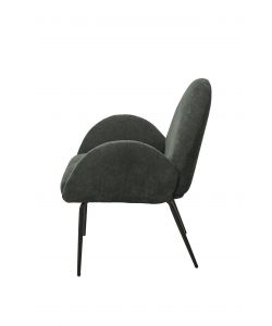 Domo Mea Poltroncina Fly Grigio Scuro 72x67,5x82 cm Tessuto Imbottito Moderna