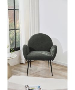 Domo Mea Poltroncina Fly Grigio Scuro 72x67,5x82 cm Tessuto Imbottito Moderna