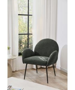 Domo Mea Poltroncina Fly Grigio Scuro 72x67,5x82 cm Tessuto Imbottito Moderna